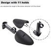 5 Pairs Practical Adjustable Length Men Shoe Tree Shoe Stretcher Boot Holder Shaper Support (Black Color)