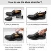 5 Pairs Practical Adjustable Length Men Shoe Tree Shoe Stretcher Boot Holder Shaper Support (Black Color)