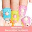 40 Pieces Guitar Fingertip Protectors Silicone Finger Guards Anti-slip Finger Protection Covers Caps for Stringed Instruments Guitar Mandolin Bass Counting Sewing,5 Sizes (Mixed Colors)