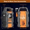 Tire Inflator,Portable Air Compressor,150 PSI Cordless Air Pump for Car Tires,Faster Inflation,Car Tire Pump(Orange)