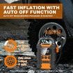 Tire Inflator,Portable Air Compressor,150 PSI Cordless Air Pump for Car Tires,Faster Inflation,Car Tire Pump(Orange)