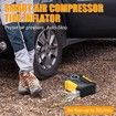 Air Compressor Tire Inflator, Digital Air Compressor Portable with LED Light 12V DC, 150PSI Auto Pump Portable Tire Inflator for Car, Bicycle, Motorcycle