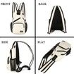 Crossbody Sling Backpacks Sling Bag for Men Women Hiking Daypack with Earphone Hole Travel Daypack Color White