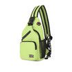 Crossbody Sling Backpacks Sling Bag for Men Women Hiking Daypack with Earphone Hole Travel Daypack Color Green
