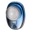 Mini Electric Shaver, New Mini Electric Razor Portable Shaver for Men, Waterproof USB Rechargeable Shaver Electric Beard Trimmer (Blue)