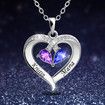 Custom Personalized Couple Name Birthstone Necklace Gift Valentine's Anniversary Jewelry Love