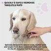 Pet Fur Rake Comb Brush Tool Rake Brush for Dog And Cat Comb with Steel Safety Blades Metal Dog Comb for Detangling Matted or Knotted Undercoat Hair
