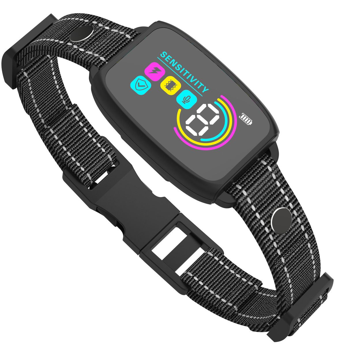 Bark Collar Dog Bark Large Medium Small Dogs Rechargeable Anti Barking Training Collar with 8 Adjustable Sensitivity,Bark Shock Collar Beep Black