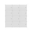 Artiss DIY Shoe Box Shoe Cabinet White Storage Cube Portable Organiser Stand