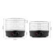 Devanti 5 Trays Food Dehydrator Fruit Dehydrators Pet Beef Jerky Dryer Black