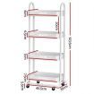 Artiss Storage Trolley Kitchen Cart 4 Tiers White