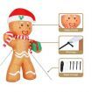 Jingle Jollys Christmas Inflatable Bear Doll 2.4M Outdoor Decorations Lights