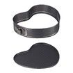 3 Pieces Non-Stick Cake Baking Pan Mold with Removable Bottom Round Love Square Shapes