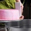 3 Pieces Non-Stick Cake Baking Pan Mold with Removable Bottom Round Love Square Shapes