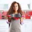 3 Pieces Non-Stick Cake Baking Pan Mold with Removable Bottom Round Love Square Shapes