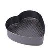 3 Pieces Non-Stick Cake Baking Pan Mold with Removable Bottom Round Love Square Shapes