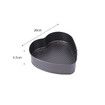 3 Pieces Non-Stick Cake Baking Pan Mold with Removable Bottom Round Love Square Shapes