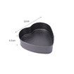 3 Pieces Non-Stick Cake Baking Pan Mold with Removable Bottom Round Love Square Shapes