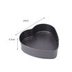 3 Pieces Non-Stick Cake Baking Pan Mold with Removable Bottom Round Love Square Shapes