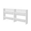 Artiss Shoe Rack 2-tier 12 Pairs Wall Mounted x2 - White