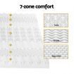Giselle Bedding Memory Foam Mattress Topper 7-Zone Airflow Pad 8cm Single White