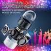 Karaoke Machine, Mini Portable Bluetooth Speaker Wireless with 2 Wireless Mics for Kids Singing Machine,Disco LED Lights for Trave Home Party