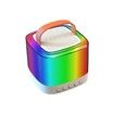 Mini Karaoke Machine - Bluetooth Portable Karaoke Speaker with Bass and Dazzling Lights with 2 Wireless Microphone for Girls & Boys Home Party Gift Toys