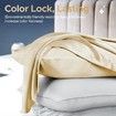 1Pcs 100% Pure Mulberry Silk Pillowcase for Hair and Skin, Allergen Resistant Dual Sides, 600 Thread Count Silk Bed Pillow Cases with Hidden Zipper, Standard Size,51 x 66 cm, Champagne