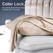 1Pcs 100% Pure Mulberry Silk Pillowcase for Hair and Skin, Allergen Resistant Dual Sides, 600 Thread Count Silk Bed Pillow Cases with Hidden Zipper, Standard Size,51 x 66 cm, Taupe