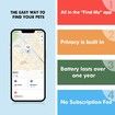 GPS Tracker for Dogs, 2 in 1 Pet Tracking Smart Collar (Only iOS), Real time Location Soft and Comfortable PU Dog Collar GPS Tracker,No Monthly Fee Tracking Tag for Your Puppy (Locator Included)