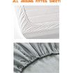 Luxury Soft 1500 Premier 4 Piece Premium Hotel Quality Wrinkle Resistant Coziest Bedding Set, All Around Elastic Fitted Sheet,198 x 203 x 40 cm, King, Gray