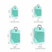 6 Set Compression Packing Cubes for Suitcases,Travel Organizer Bags for Luggage, Travel Accessories and Essentials (Lake Blue)