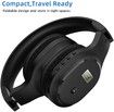 FM Radio Headphones Wireless Portable Rechargeable Ear Muffs Best Reception Jogging Mowing Cycling Meeting Headset Lightweight Comfortable