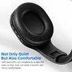 FM Radio Headphones Wireless Portable Rechargeable Ear Muffs Best Reception Jogging Mowing Cycling Meeting Headset Lightweight Comfortable