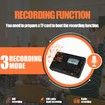 Portable Digital Radio AM FM Shortwave Radios Rechargeable Tuner Presets Micro SD AUX Record Bass Speaker Black Audio Receiver