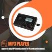 Portable Digital Radio AM FM Shortwave Radios Rechargeable Tuner Presets Micro SD AUX Record Bass Speaker Black Audio Receiver