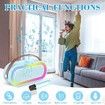 Kids Karaoke Machine, Portable Bluetooth Karaoke Speaker with 2 Willess Microphones and LED Lights for Home Parties Birthday Gifts for Girls (Blue)
