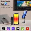 Karaoke Machine with 2 Microphones, One Click to Cancel Original Sound, 20W Speaker, 11 RGB Ambience Modes, Karaoke Machine Compatible with Multiple Devices