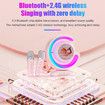 Karaoke Machine for Kids,Portable Bluetooth Karaoke Speaker,with 2 Microphones and LED Light,Ideal Gifts for Girls Boys Home Party