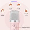 Karaoke Machine for Kids,Portable Bluetooth Karaoke Speaker,with 2 Microphones and LED Light,Ideal Gifts for Girls Boys Home Party