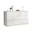 9 Drawer Dresser Tallboy Chest of Drawers Bedroom Clothes Storage Tower Cabinet Childrens Nursery Organiser White