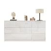 9 Drawer Dresser Tallboy Chest of Drawers Bedroom Clothes Storage Tower Cabinet Childrens Nursery Organiser White