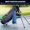 Golf Towel,Microfiber Golf Towels for Golf Bag with Carabiner Clip,Tri-fold Waffle Pattern Golf Towel,Blue,Black and Gray 3Pack,16x16Inch