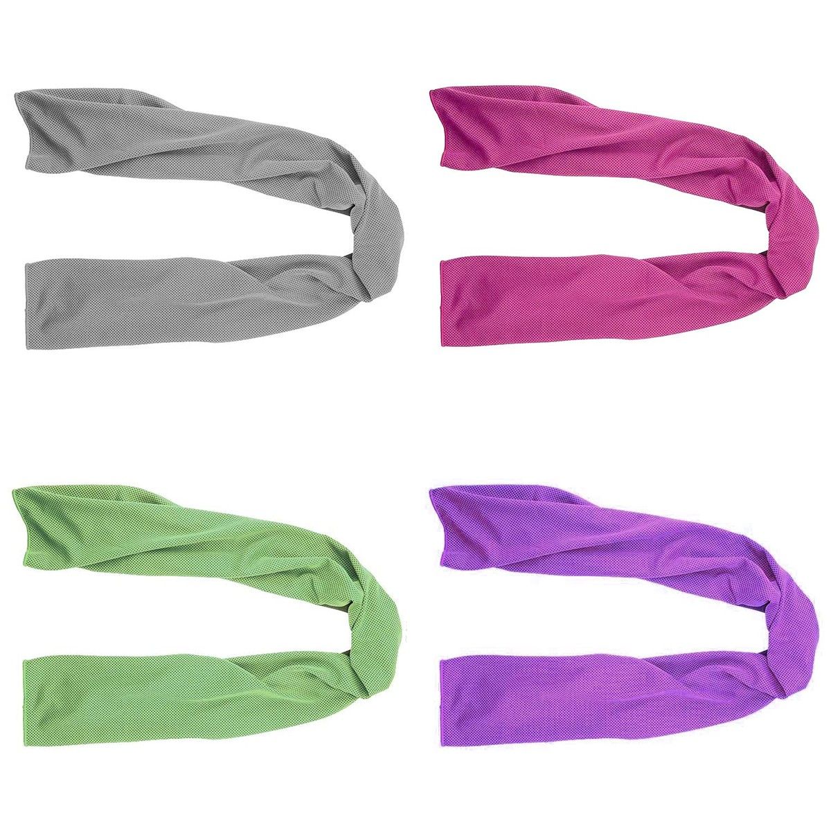 4 Packs Cooling Towel 40x 12In,Ice Towel,Microfiber Towel,Soft Breathable Chilly Towel Stay Cool (Multicolor)