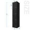 185cm Steel Filing Cabinet Metal Locker Storage Cupboard Organizer 4 Doors Stationary School Office Home Lab Dorm Black