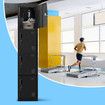 185cm Steel Filing Cabinet Metal Locker Storage Cupboard Organizer 4 Doors Stationary School Office Home Lab Dorm Black