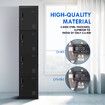 185cm Steel Filing Cabinet Metal Locker Storage Cupboard Organizer 4 Doors Stationary School Office Home Lab Dorm Black