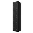 185cm Steel Filing Cabinet Metal Locker Storage Cupboard Organizer 4 Doors Stationary School Office Home Lab Dorm Black