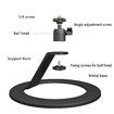 Projector Stand Aluminium Desktop Table Adjustable Tilt Angle Ballhead for Nebula XGIMI VANKYO BenQ PVO TMY AuKing LCD DLP