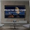 Projector Stand Aluminium Desktop Table Adjustable Tilt Angle Ballhead for Nebula XGIMI VANKYO BenQ PVO TMY AuKing LCD DLP